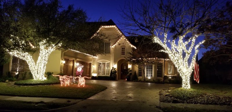 Christmas lights Highland Village